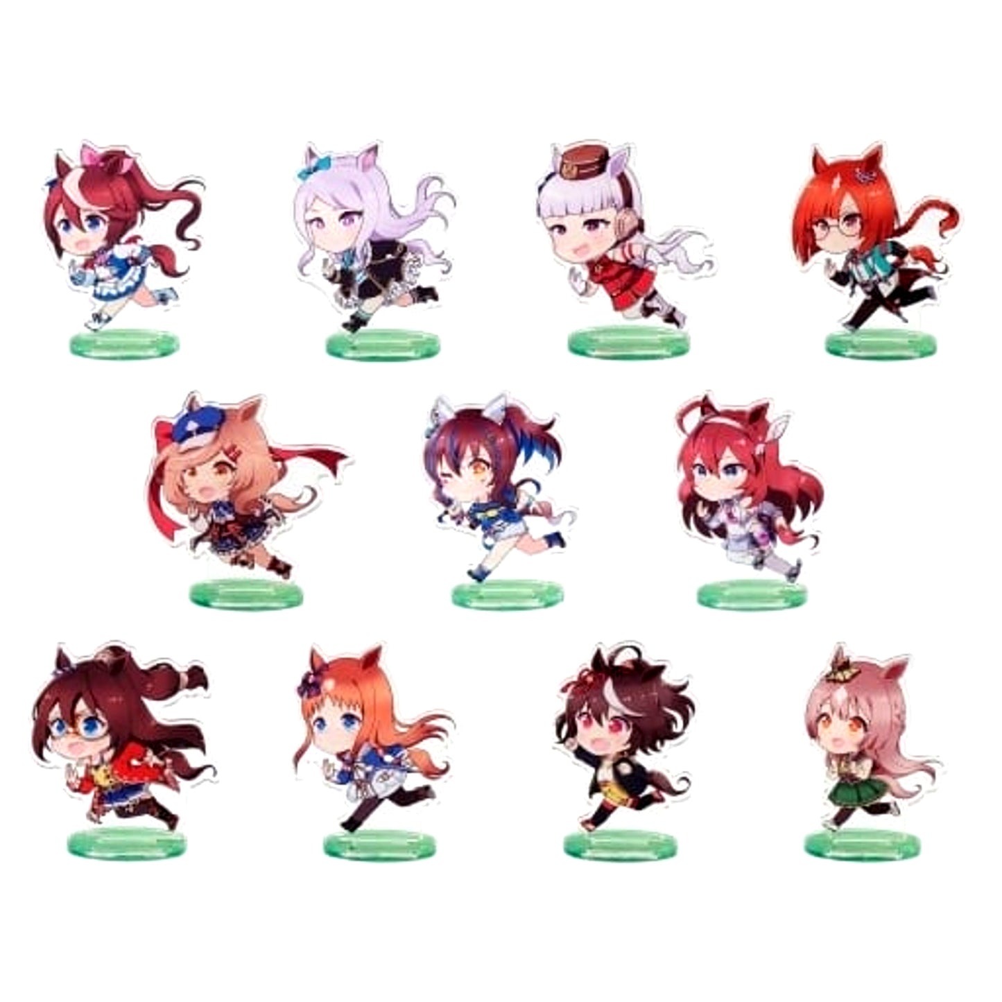 Umamusume: Pretty Derby Season 2 Full Speed Acrylic Stand 2 Set of 11 [USED]