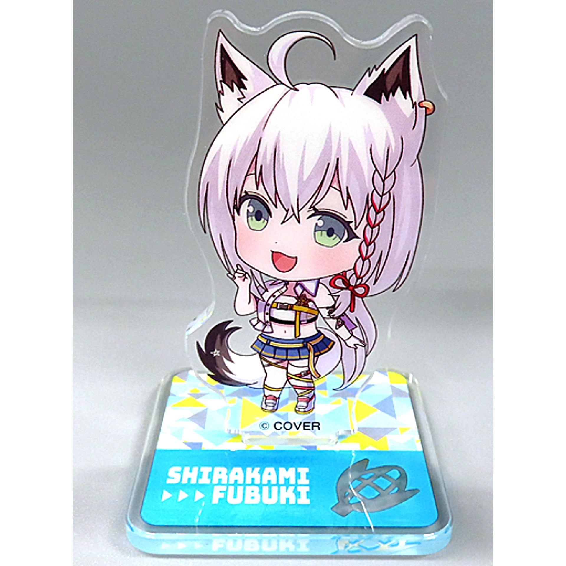Shirakami Fubuki Standing Deformed Acrylic Stand Virtual YouTuber Hololive x Namco [USED]
