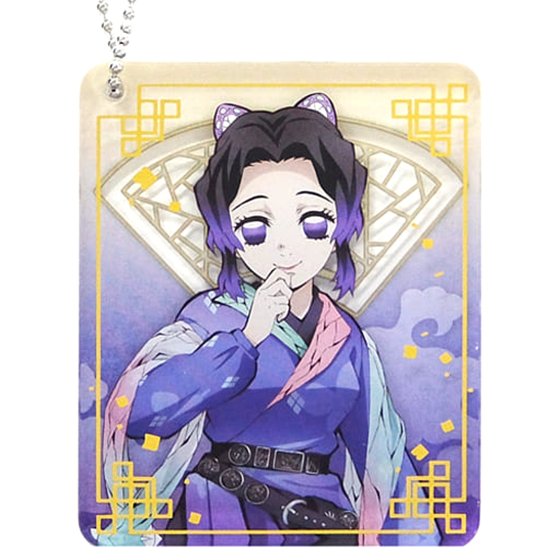 Demon Slayer: Kimetsu no Yaiba Shinobu Kocho Chinese Style Costume Acrylic Keychain China Limited Keychains [USED]