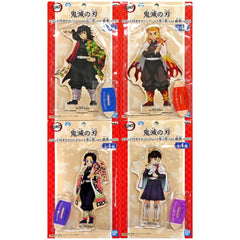 Demon Slayer: Kimetsu no Yaiba Kyojuro Rengoku & Others All 4 Types Set Acrylic Plate with Stand Chapter 3 Ver. Giten Vol.2 Acrylic Stands [USED]