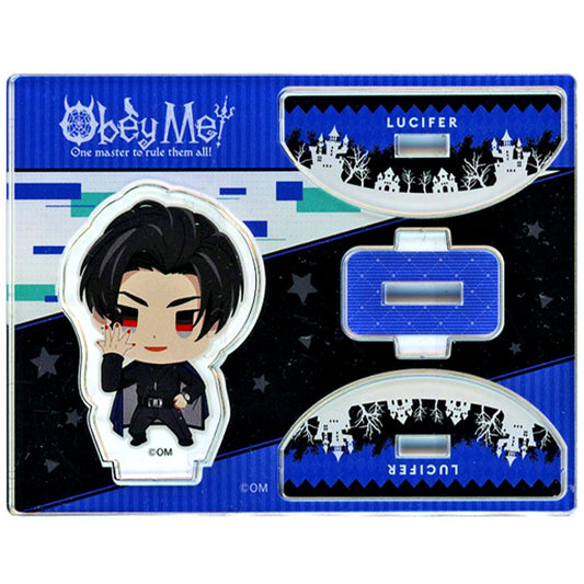Lucifer Obey Me! x Karaoke no Tetsujin Trading Acrylic Stand [USED]