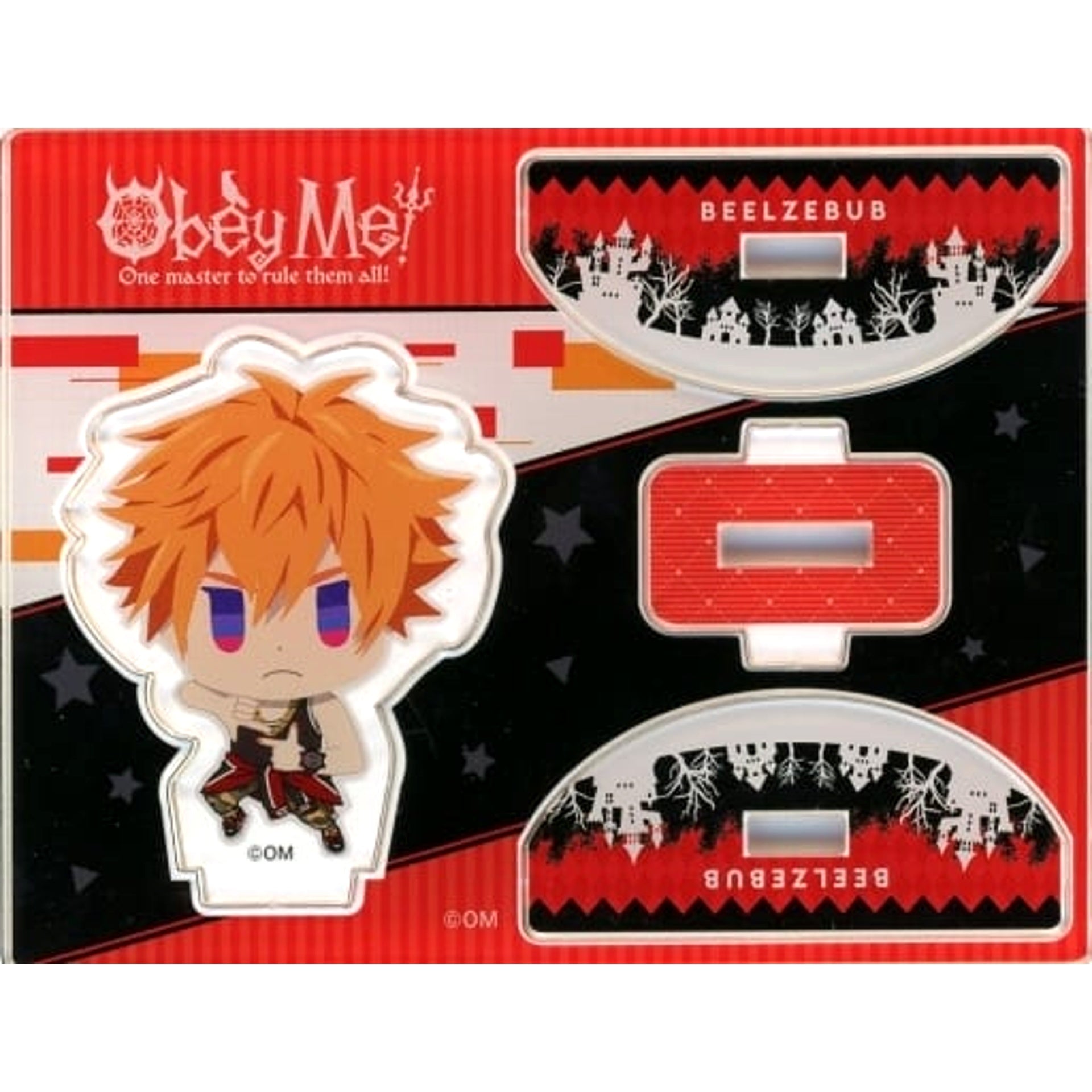 Obey Me! x Karaoke no Tetsujin Beelzebub Trading Acrylic Stand Acrylic Stands [USED]