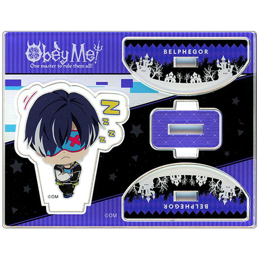 Belphegor Obey Me! x Karaoke no Tetsujin Trading Acrylic Stand [USED]