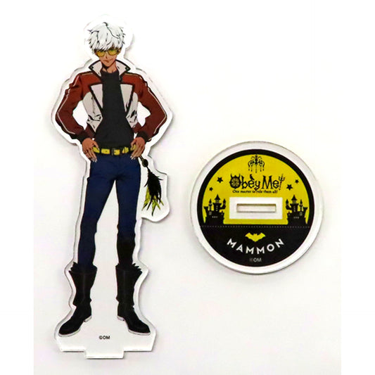 Mammon Acrylic Stand Obey Me! x Karaoke no Tetsujin [USED]