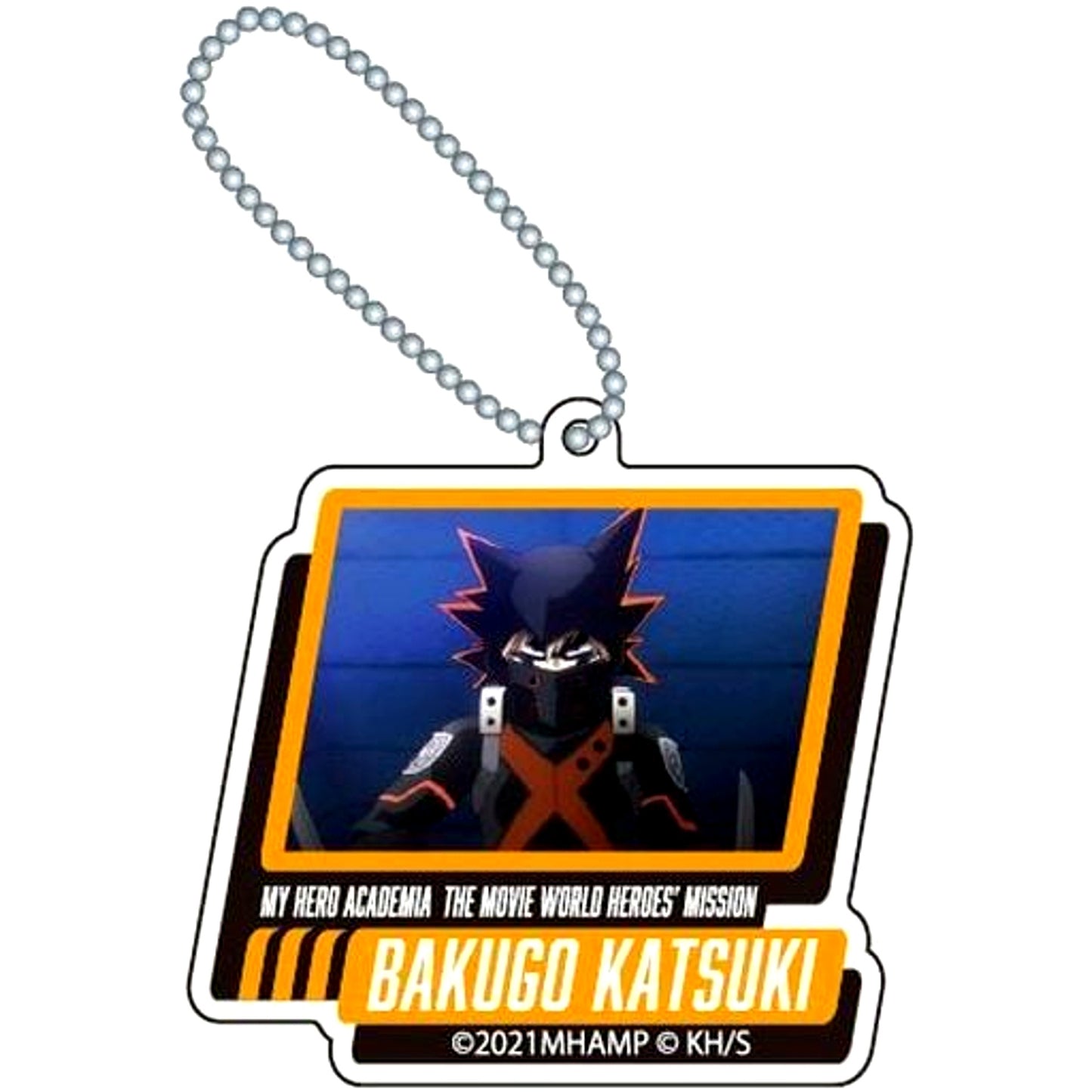 Katsuki Bakugo A My Hero Academia THE MOVIE World Heroes Mission Trading Acrylic Keychain [USED]