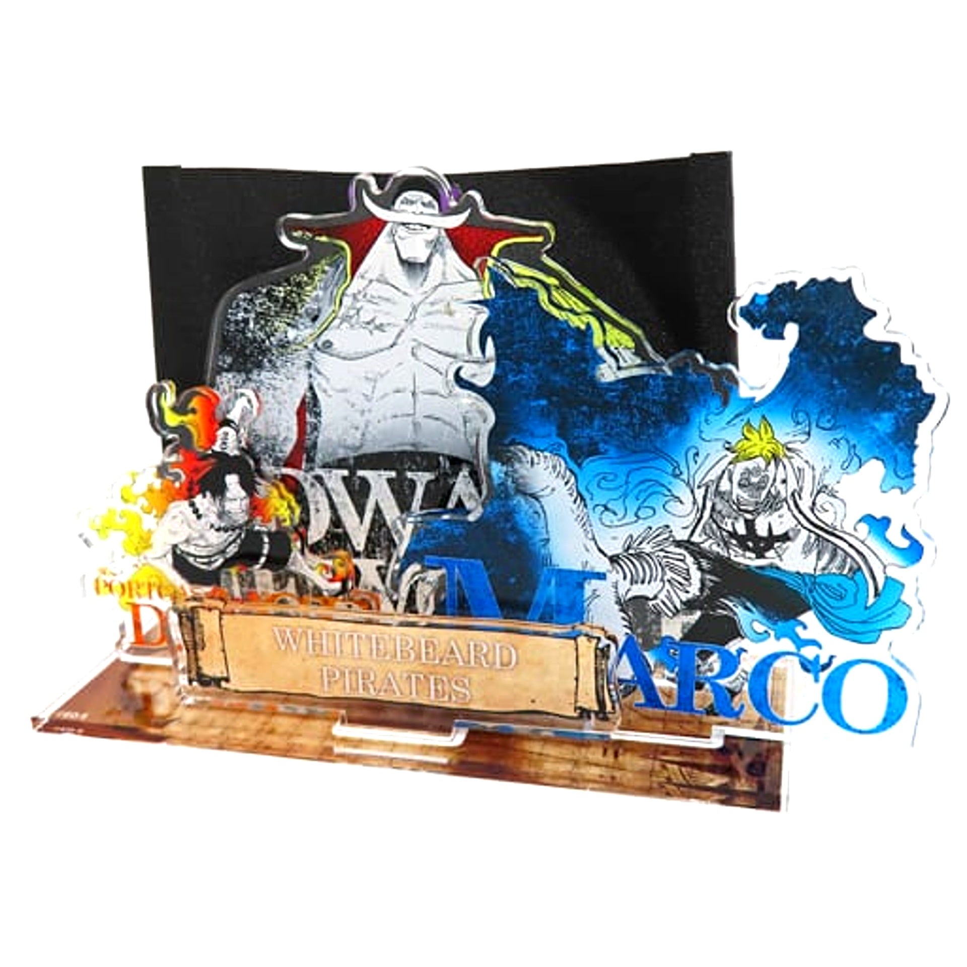 Whitebeard & Ace & Marco One Piece Pirate Flag Acrylic Stand [USED]