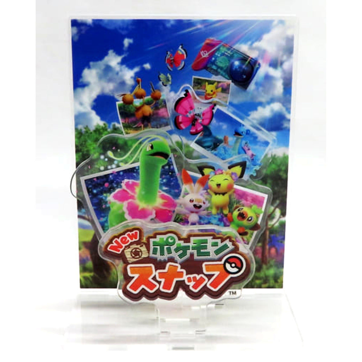 New Pokemon Snap for Nintendo Switch Package Illustration Acrylic Stand early purchase bonus from Pokemon Center Acrylic Stands [USED]