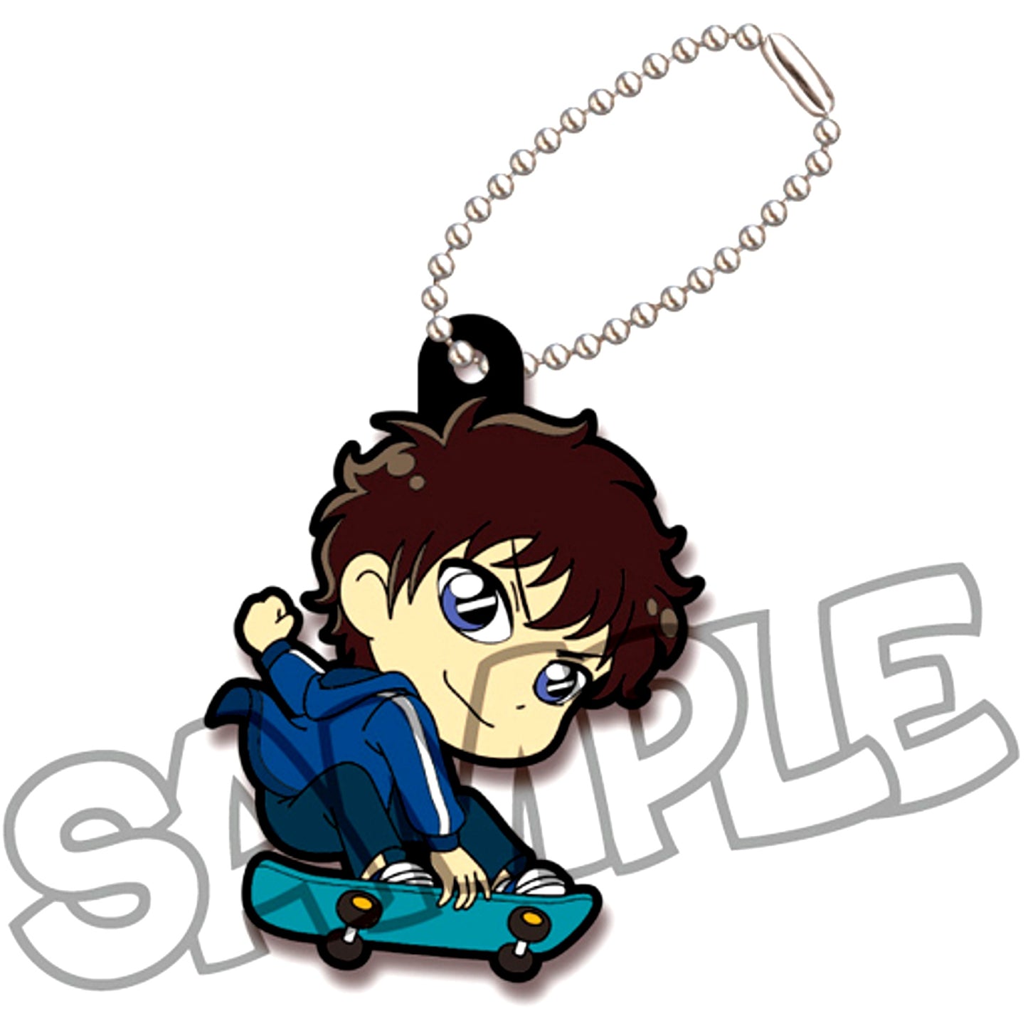 Jinpei Matsuda Detective Conan Trading Rubber Keychain POP [USED]