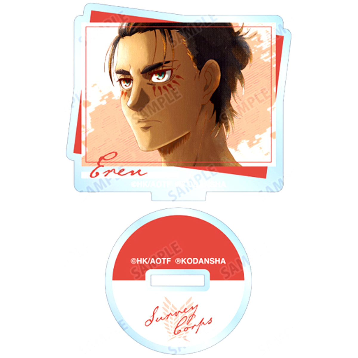 Eren Yeager Attack on Titan Trading Ani-Art aqua label Acrylic Stand [USED]
