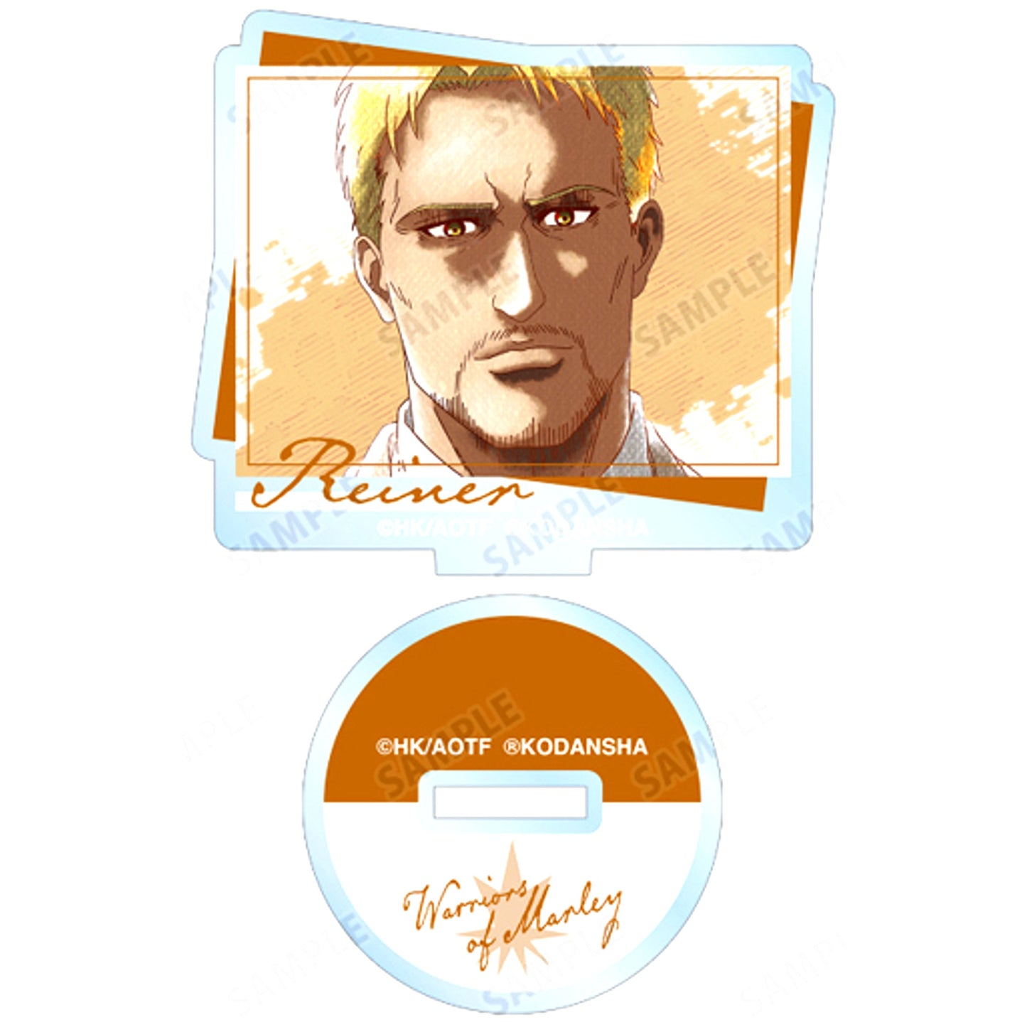 Reiner Braun Attack on Titan Trading Ani-Art aqua label Acrylic Stand [USED]