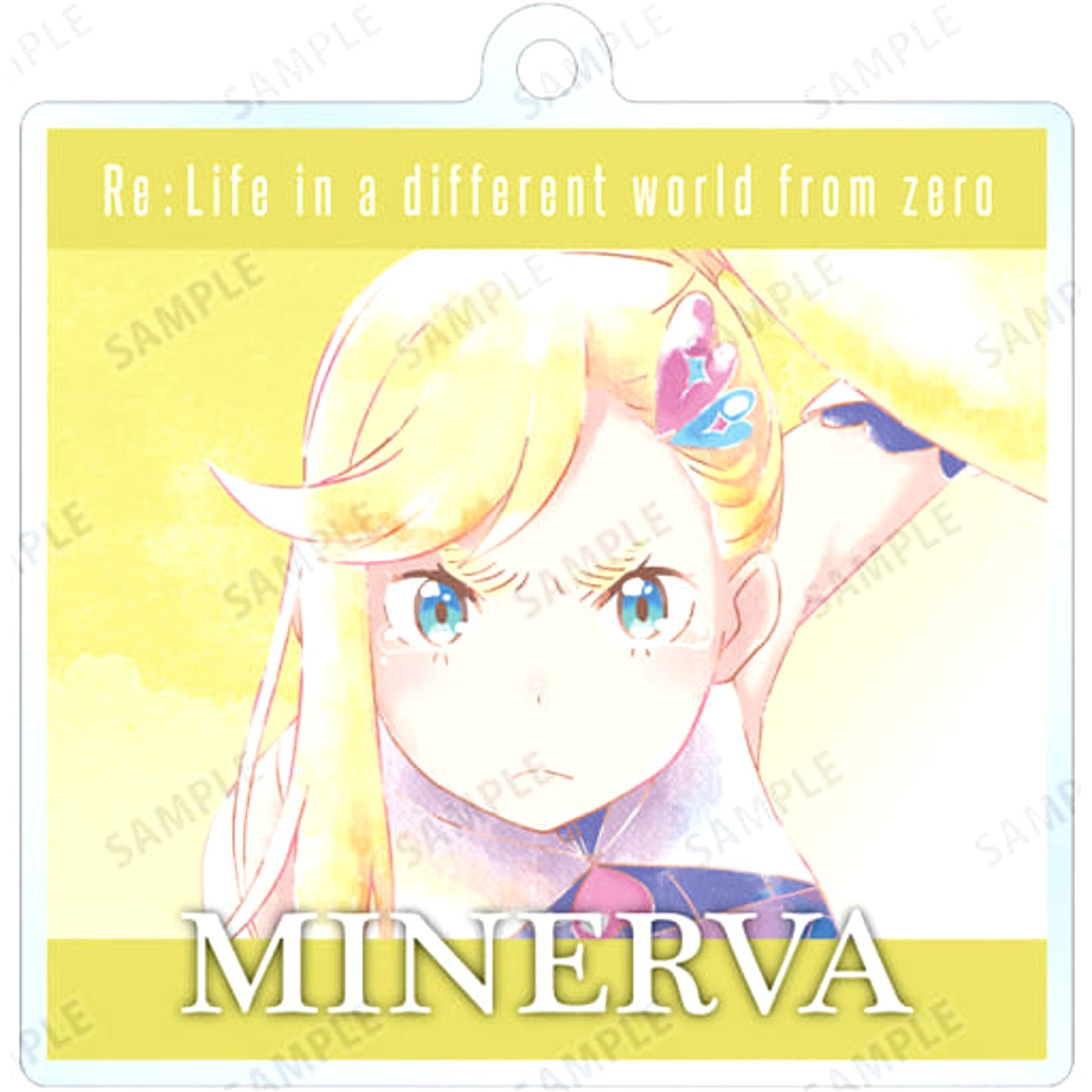 Re:ZERO -Starting Life in Another World- Minerva Ani-Art Aqua Label Trading Acrylic Keychain Keychains [USED]