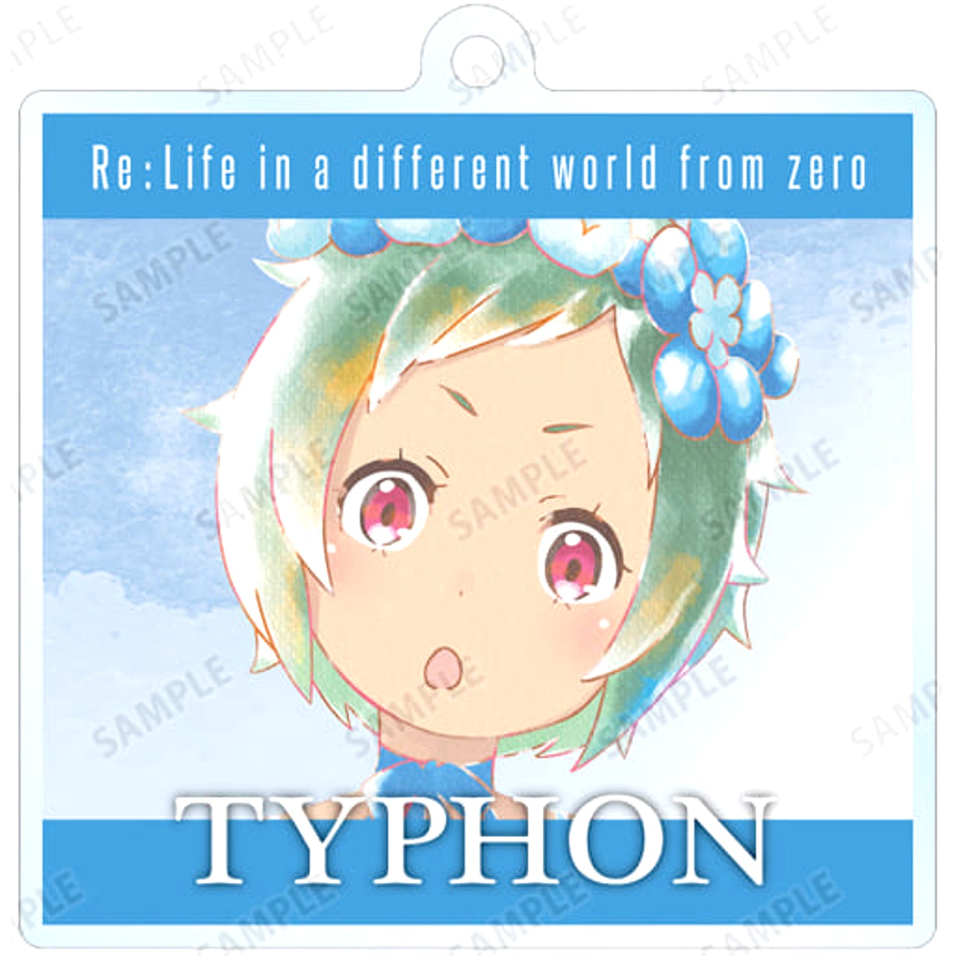 Re:ZERO -Starting Life in Another World- Typhon Ani-Art Aqua Label Trading Acrylic Keychain Keychains [USED]