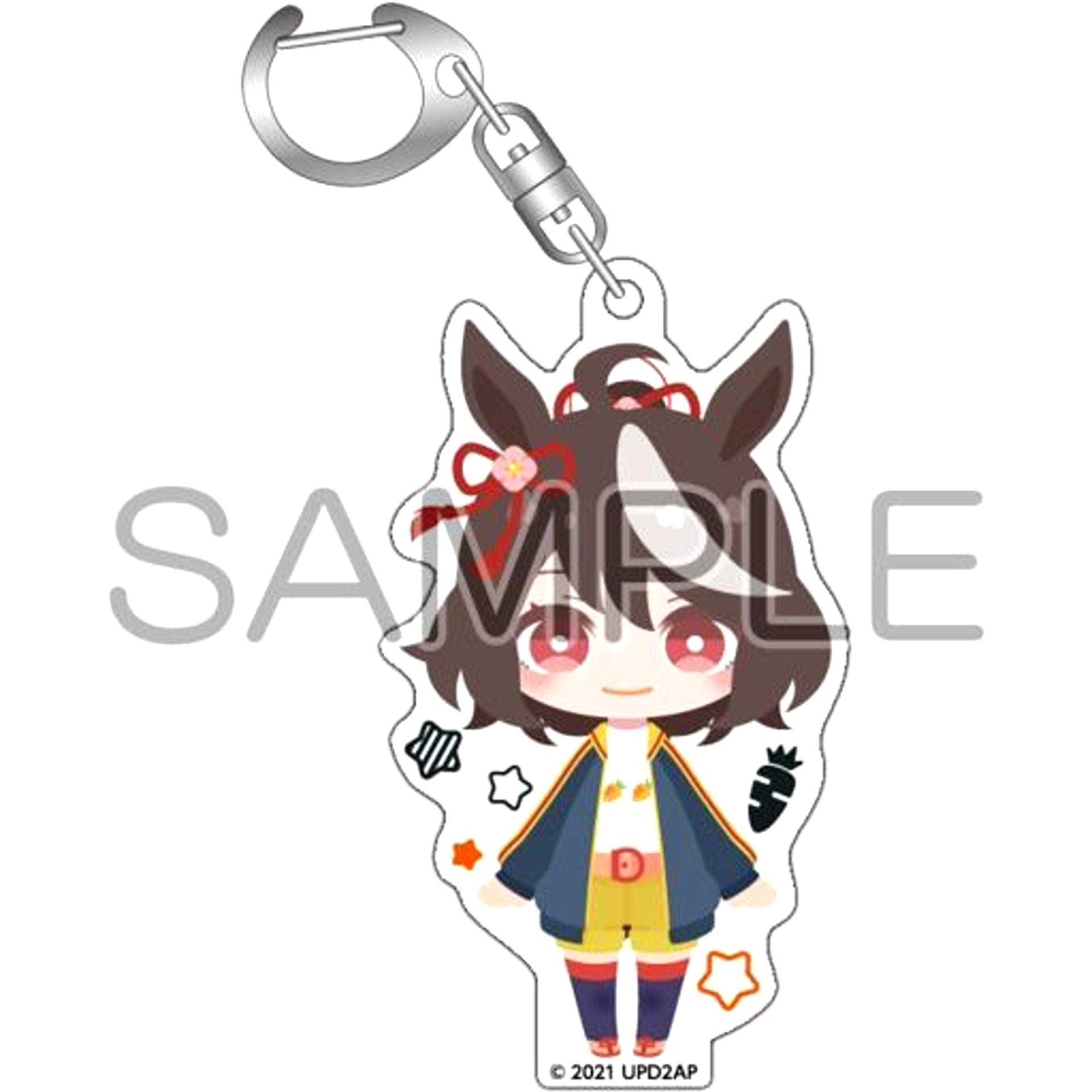 Kitasan Black Umamusume Pretty Derby Season 2 Pasu Chara Trading Acrylic Keychain [USED]