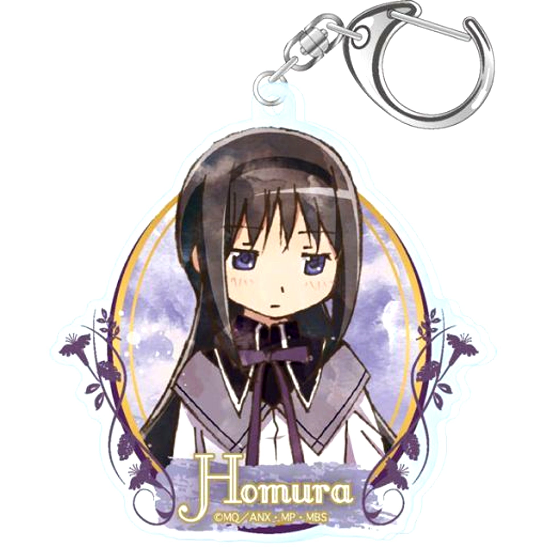 Homura Akemi Puella Magi Madoka Magica Wet Color Series Acrylic Keychain [USED]