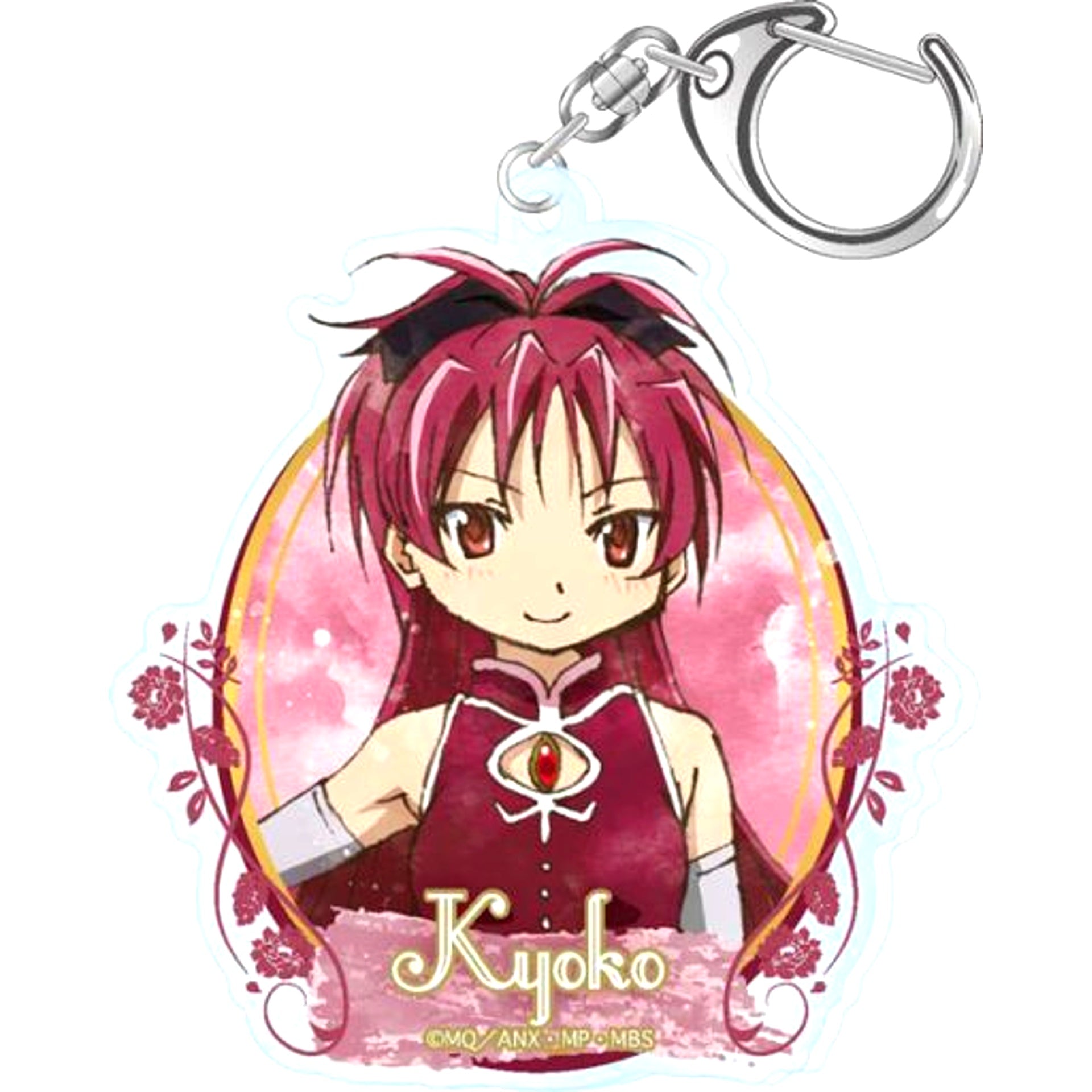 Kyoko Sakura Puella Magi Madoka Magica Wet Color Series Acrylic Keychain [USED]