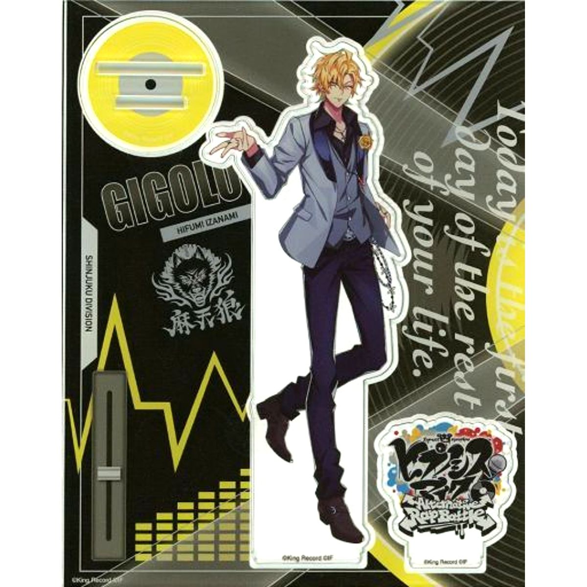Hifumi Izanami Official Acrylic Stand A.R.B-02 Hypnosismic: Alternative Rap Battle [USED]