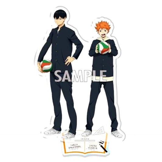 Shoyo Hinata & Tobio Kageyama School Uniform Full Body Acrylic Stand Haikyu!! [USED]