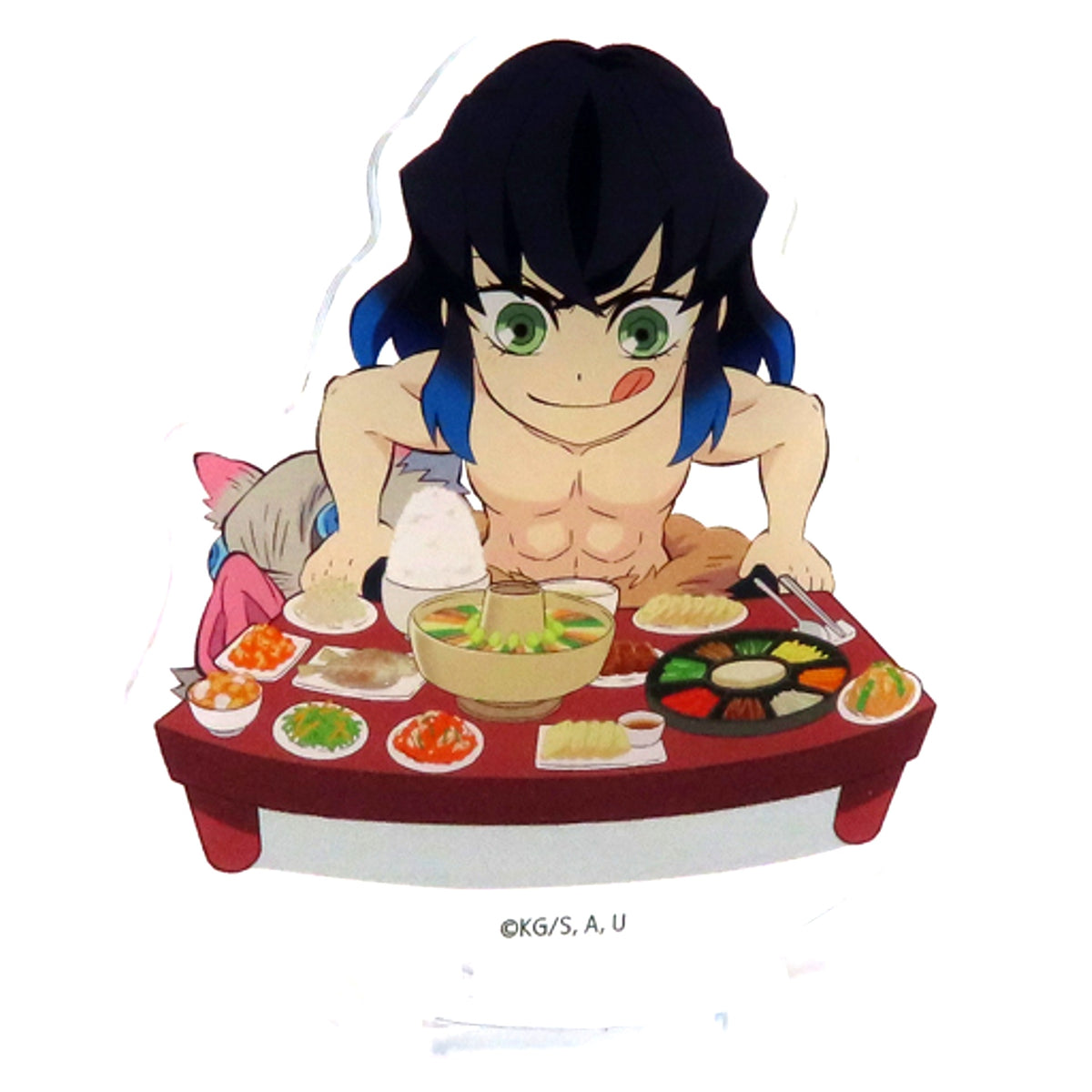 Inosuke Hashibira Demon Slayer x ufotable Cafe KOREA 3rd Anniversary Acrylic Stand [USED]