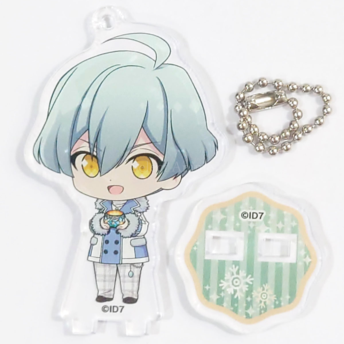 IDOLiSH7 Haruka Isumi Trading Acrylic Stand Keychain Snowy night dream Ver. ZOOL animate cafe Limited Keychains [USED]
