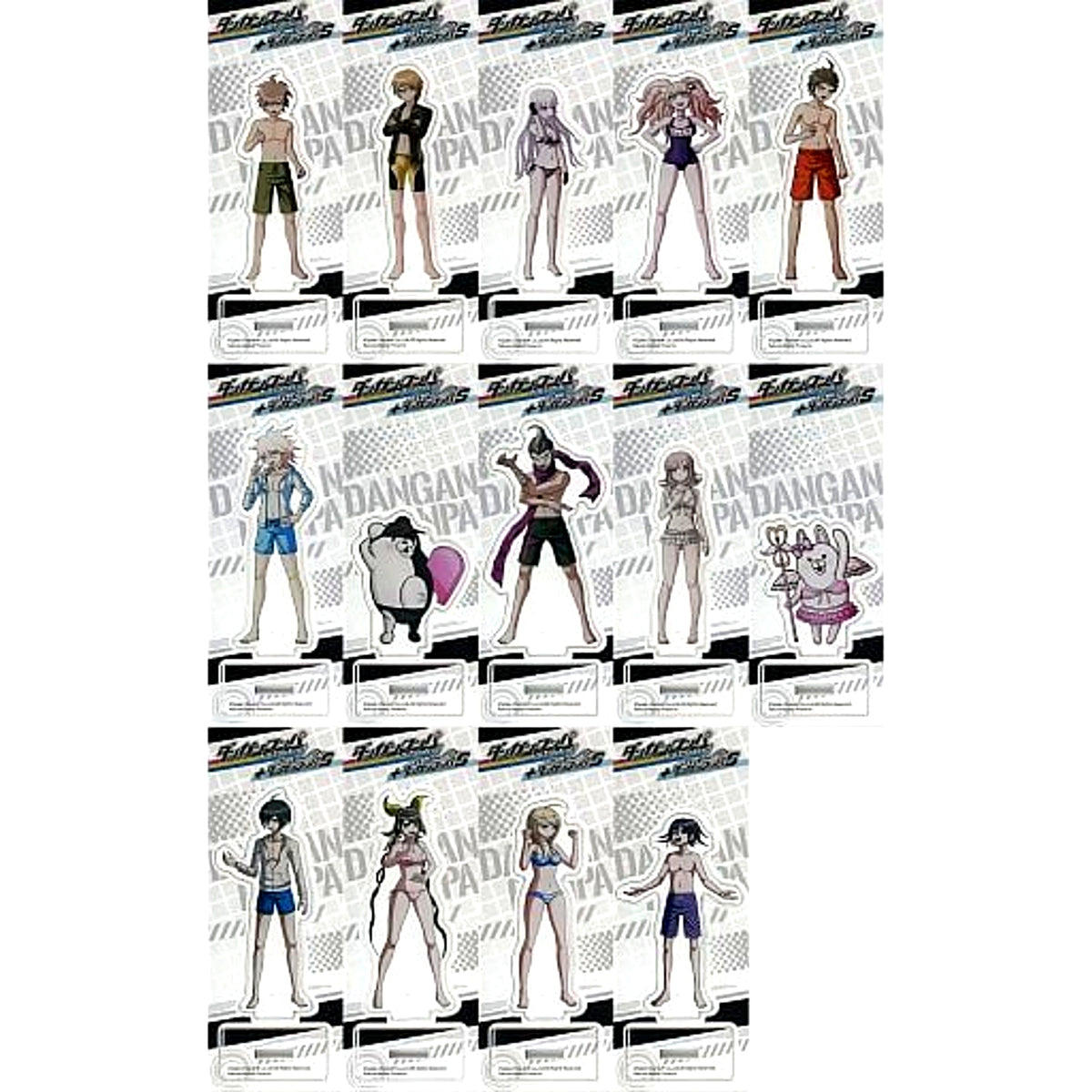 Group Danganronpa Decadence Single Acrylic Stand Set of 14 Bundle Bonus Switch Software Rakuten Books Limited Set [USED]