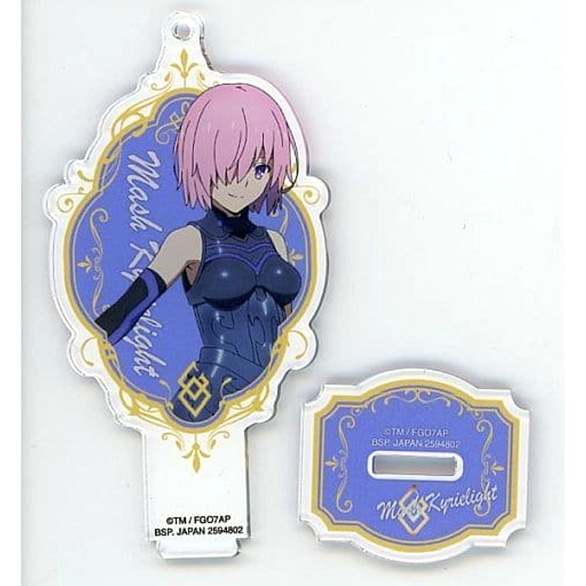 Fate/Grand Order Final Singularity Grand Temple of Time Solomon Mash Kyrielight Stand with Acrylic Plate Acrylic Stands [USED]