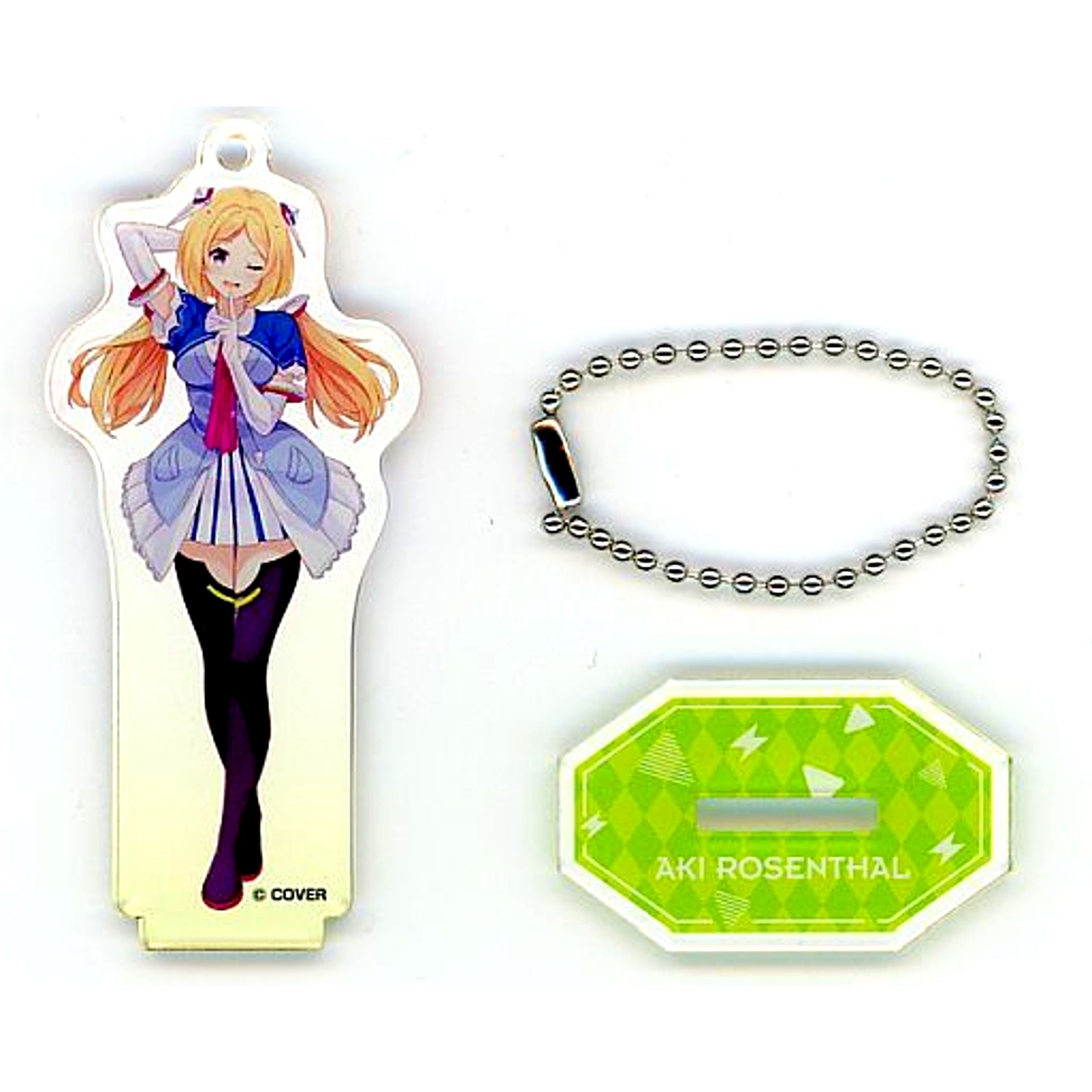 Aki Rosenthal Hololive Acrylic Stand Keychain Festival Ver. Weiss Schwarz & ReVerse Hololive Production Fes [USED]