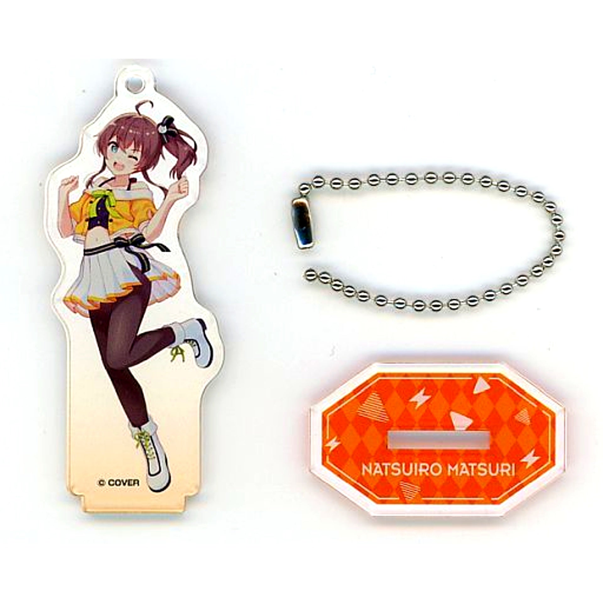 Natsuiro Matsuri Hololive Acrylic Stand Keychain Festival Ver. Weiss Schwarz & ReVerse Hololive Production Fes [USED]