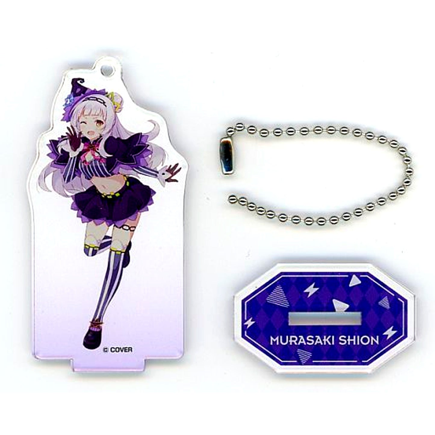 Murasaki Shion Festival Ver. Hololive Acrylic Stand Keychain Weiss Schwarz & ReVerse presents Hololive Production Festival [USED]