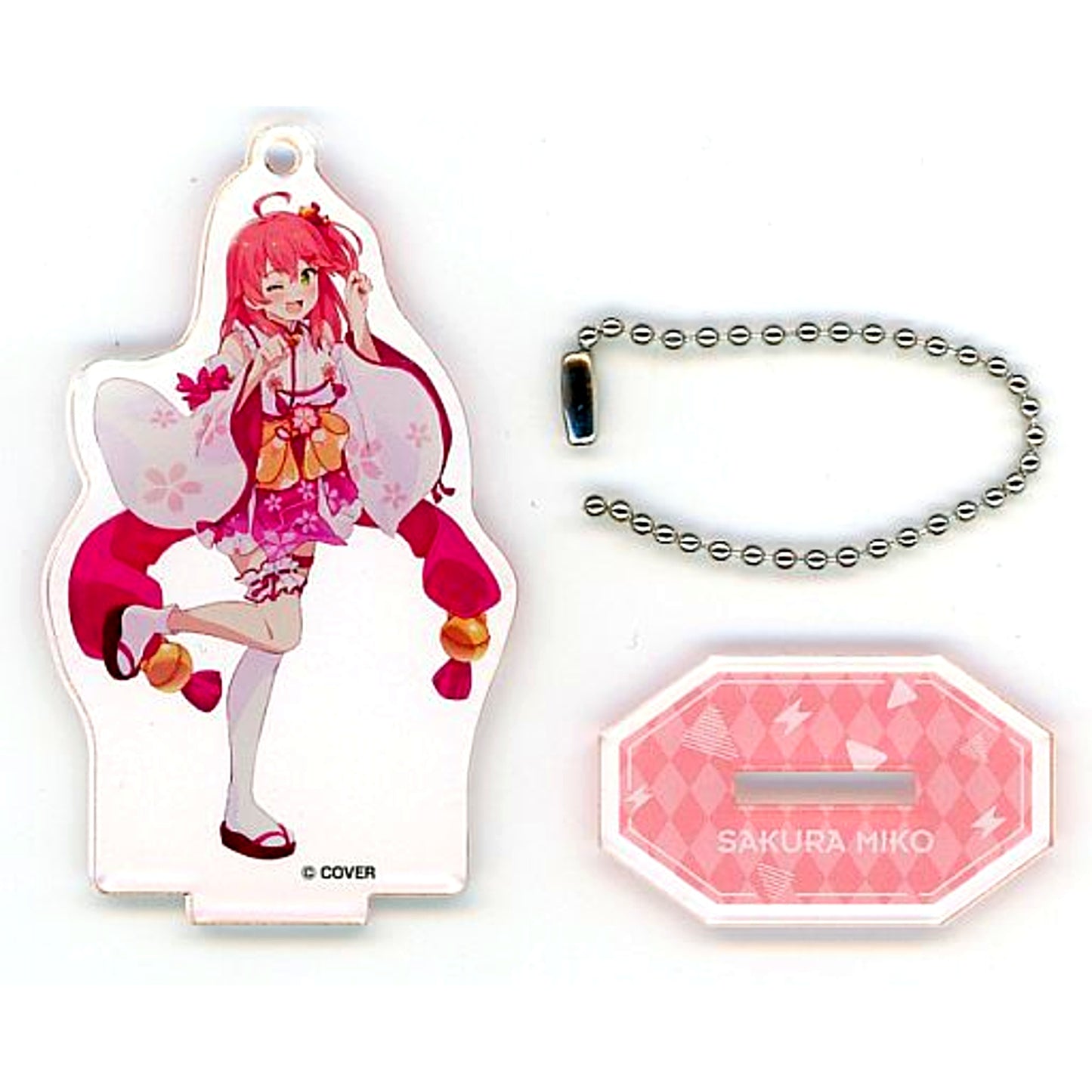 Sakura Miko Hololive Acrylic Stand Keychain Festival Ver. Weiss Schwarz & ReVerse Hololive Production Fes [USED]