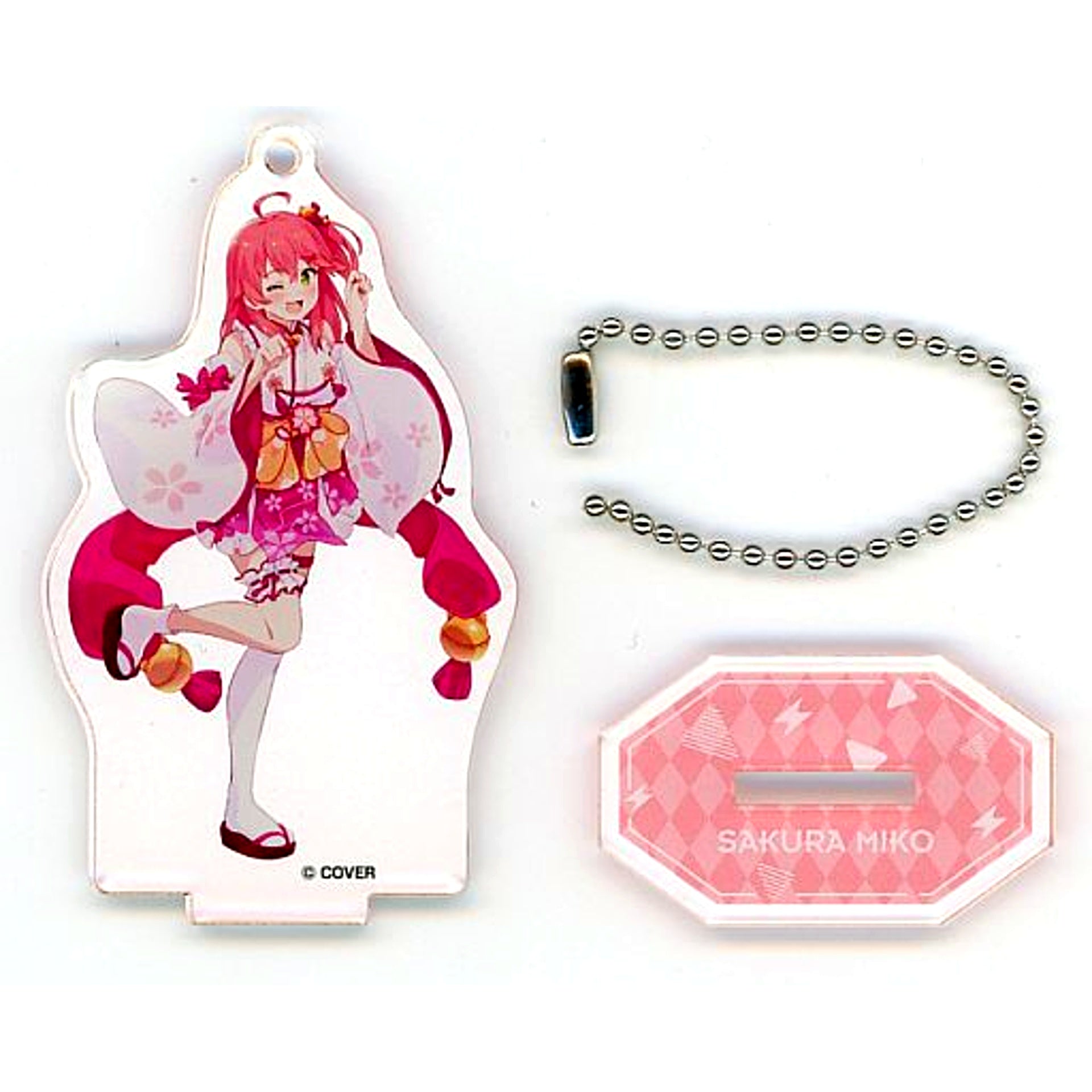Sakura Miko Hololive Acrylic Stand Keychain Festival Ver. Weiss Schwarz & ReVerse Hololive Production Fes [USED]