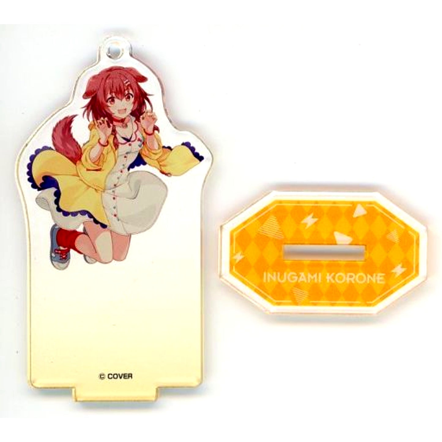 Inugami Korone Hololive Acrylic Stand Keychain Festival Ver. Weiss Schwarz & ReVerse Hololive Production Fes [USED]