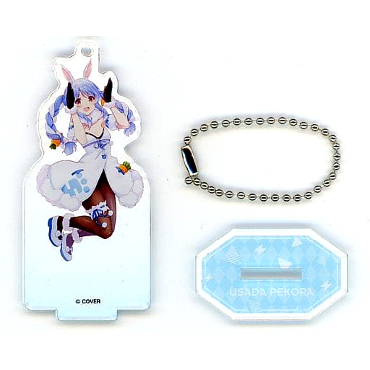 Virtual YouTuber hololive Usada Pekora Acrylic Stand Keyholder Festival Ver. Weiss Schwarz and ReBirth Presents hololive Production Festival [USED]