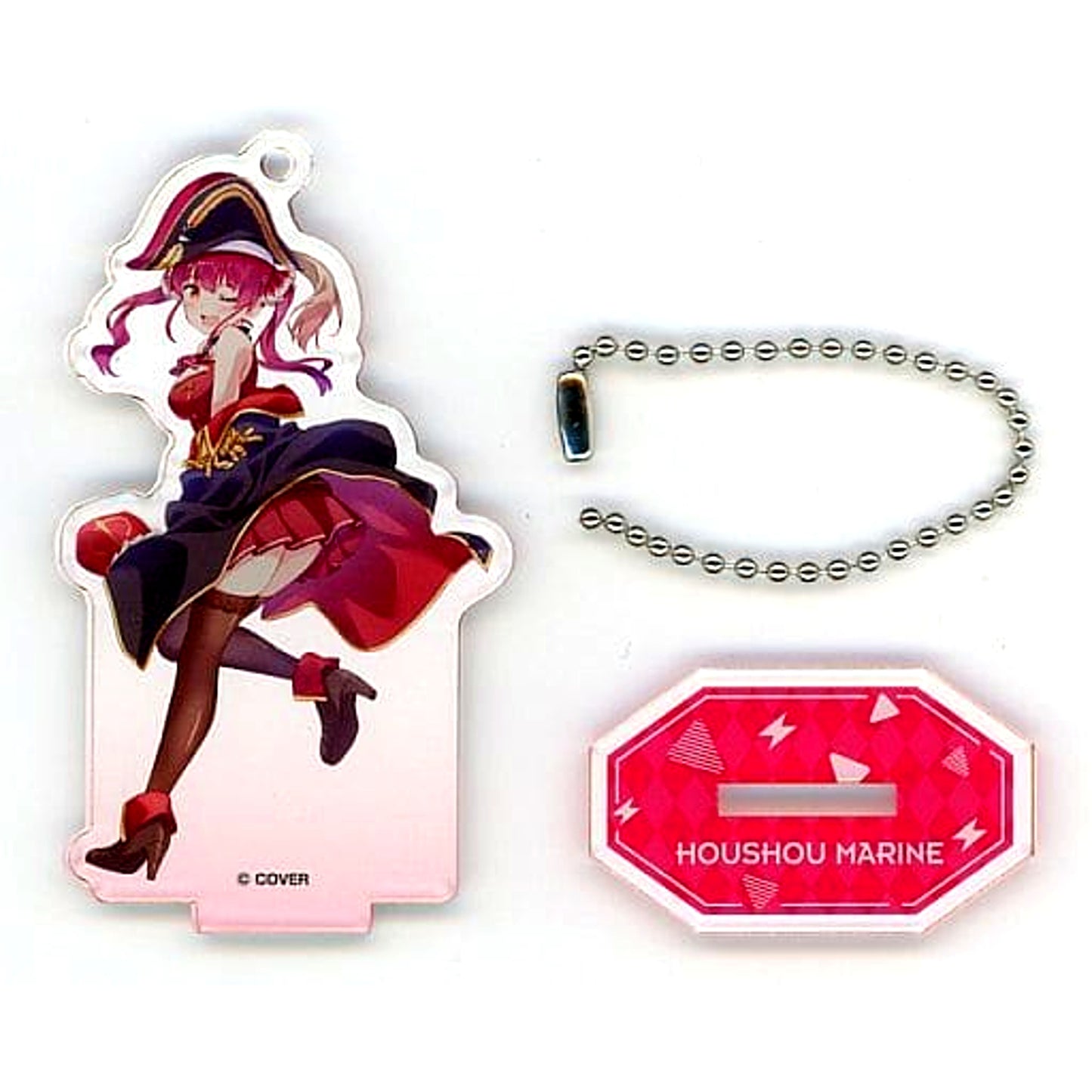hololive Houshou Marine Acrylic Stand Keychain Festival Ver. Weiss Schwarz and Rebirth presents hololive Production Festival [USED]