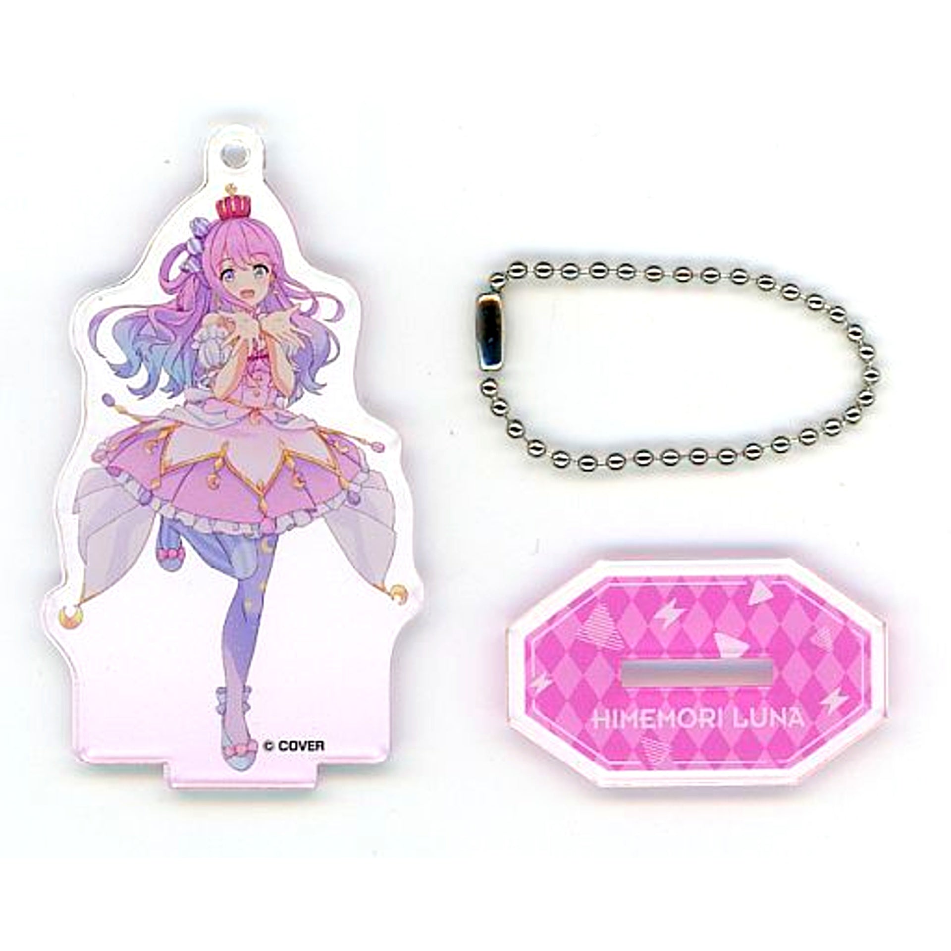 Himemori Luna Hololive Acrylic Stand Keychain Festival Ver. Weiss Schwarz & ReVerse Hololive Production Fes [USED]
