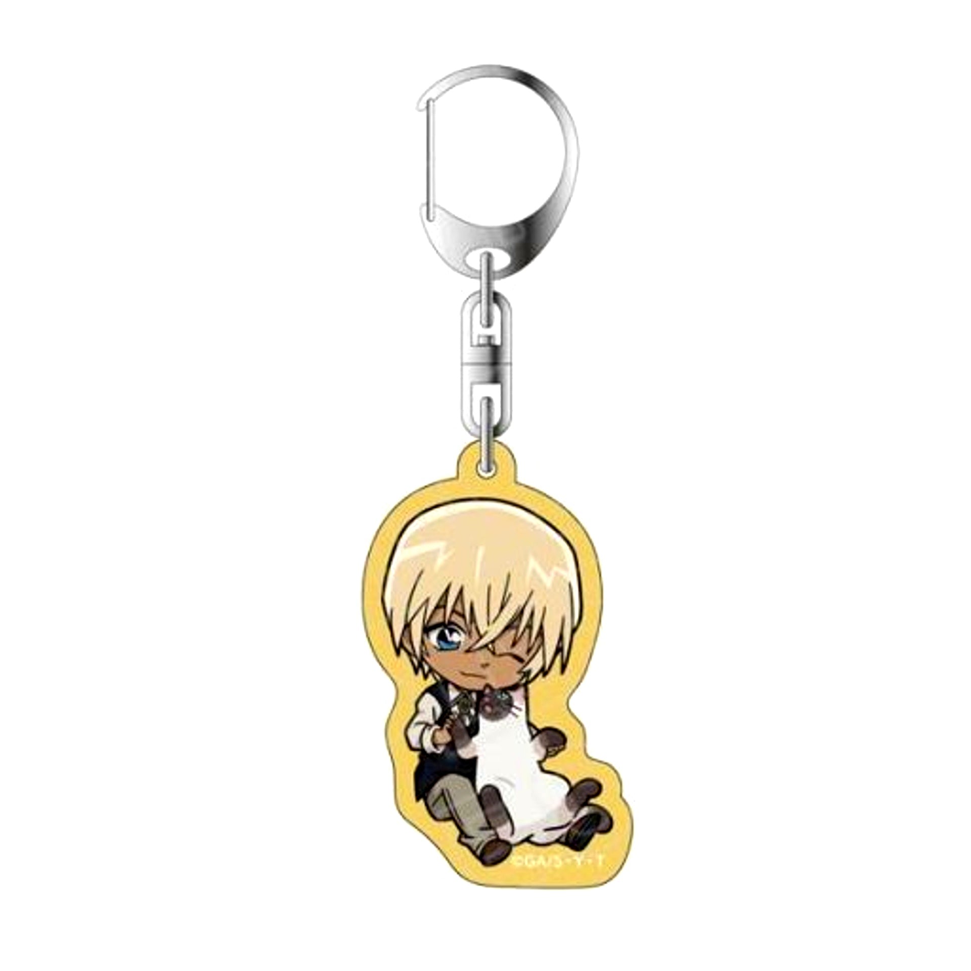 Toru Amuro Deformed Cat ver. Detective Conan Acrylic Keychain [USED]