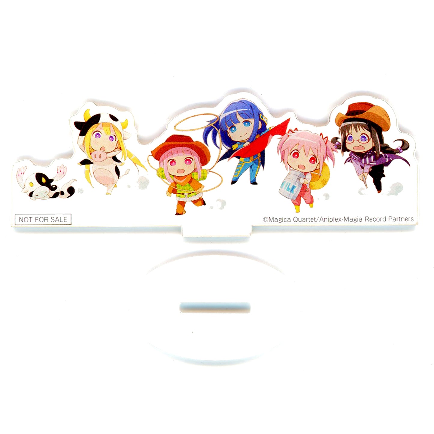 Group New Year Acrylic Stand Magia Record Puella Magi Madoka Magica Side Story SHAFT TEN Limited Otoshidama Campaign Bonus [USED]