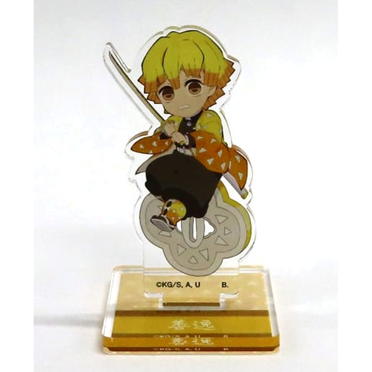 Demon Slayer: Kimetsu no Yaiba Hapikuro! Zenitsu Agatsuma Chokon to Nokkari Mini Character Acrylic Stand Acrylic Stands [USED]