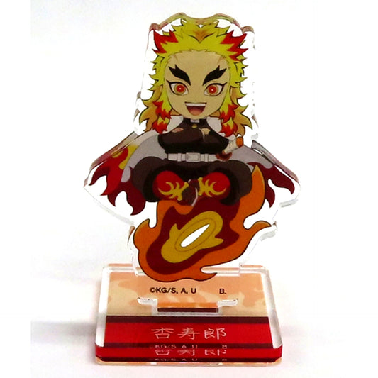 Kyojuro Rengoku Hapikuro! Demon Slayer: Kimetsu no Yaiba Chokon to Nokkari Mini Character Acrylic Stand [USED]