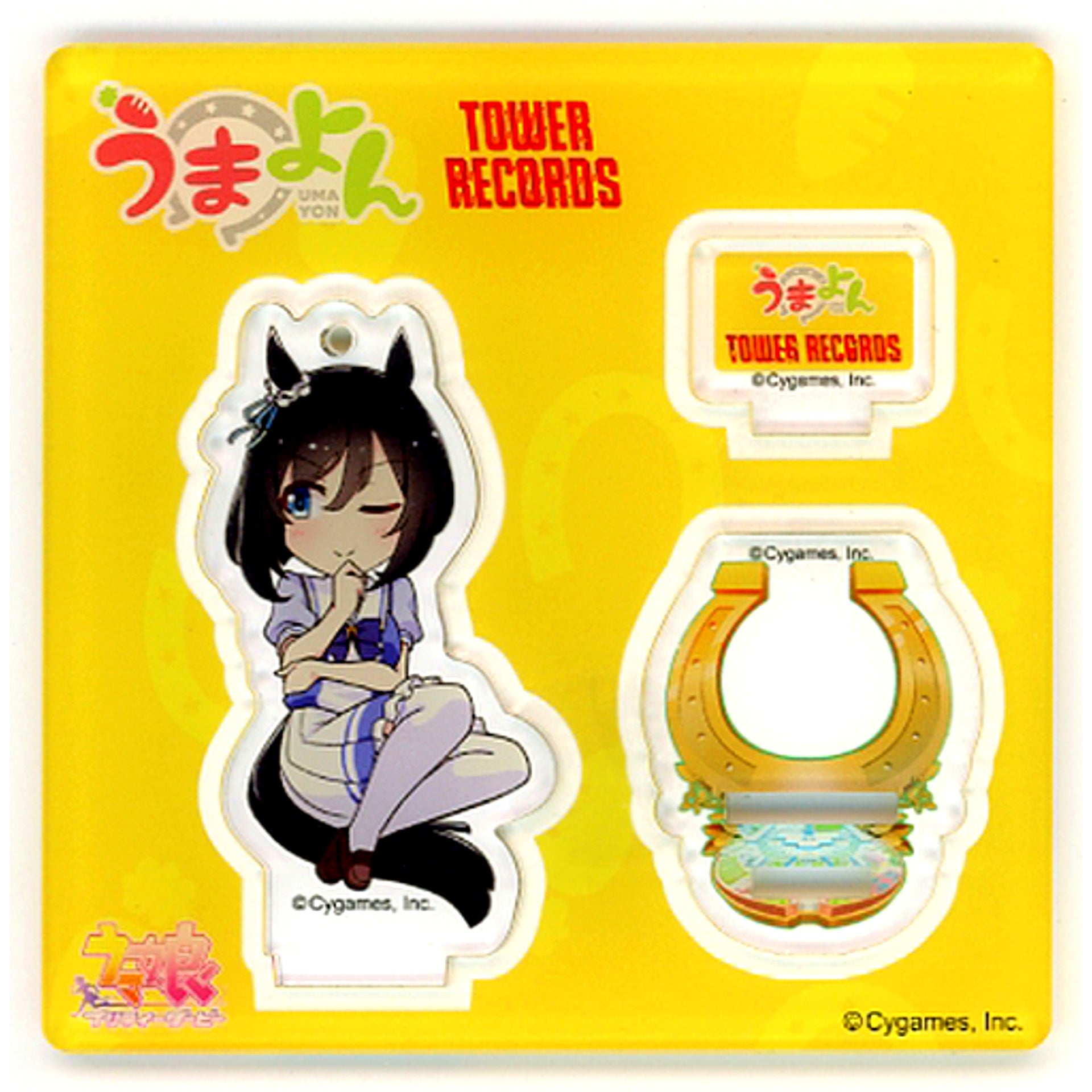 Eishin Flash Umayon x Tower Records Trading Acrylic Stand Keychain [USED]