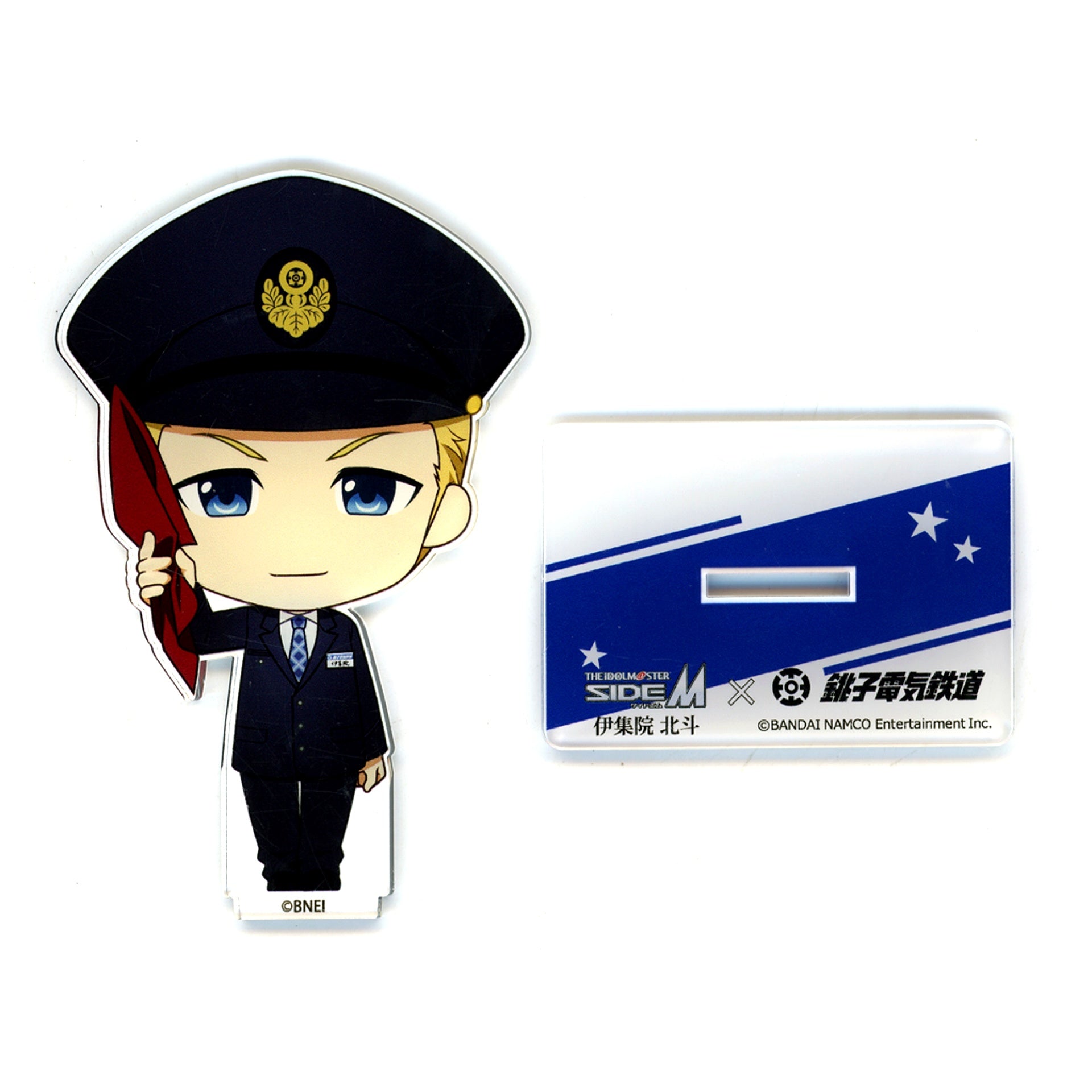 Hokuto Ijuin The Idolm@ster SideM x Choshi Electric Railway Denshaya Nanoni Jitensha Sougyou! Acrylic Stand [USED]