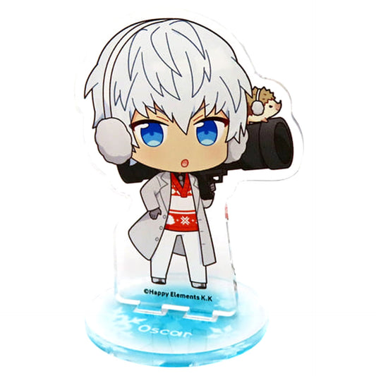 Helios Rising Heroes Oscar Bale Trading Acrylic Keychain Motif Pattern Knit Ver. animatecafe 2nd Edition Limited Acrylic Stands [USED]