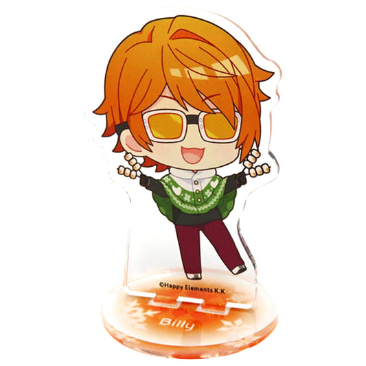 Helios Rising Heroes Billy Wise Trading Acrylic Keychain Motif Pattern Knit Ver. animatecafe 2nd Edition Limited Acrylic Stands [USED]