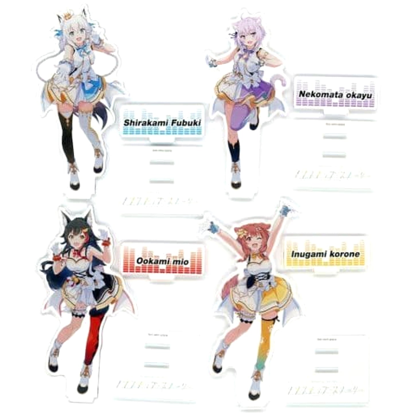 VTuber Hololive Shirakami Fubuki & Others Acrylic Stand Set 2 1st Fes. Nonstop Story Exclusive Acrylic Stands [USED]
