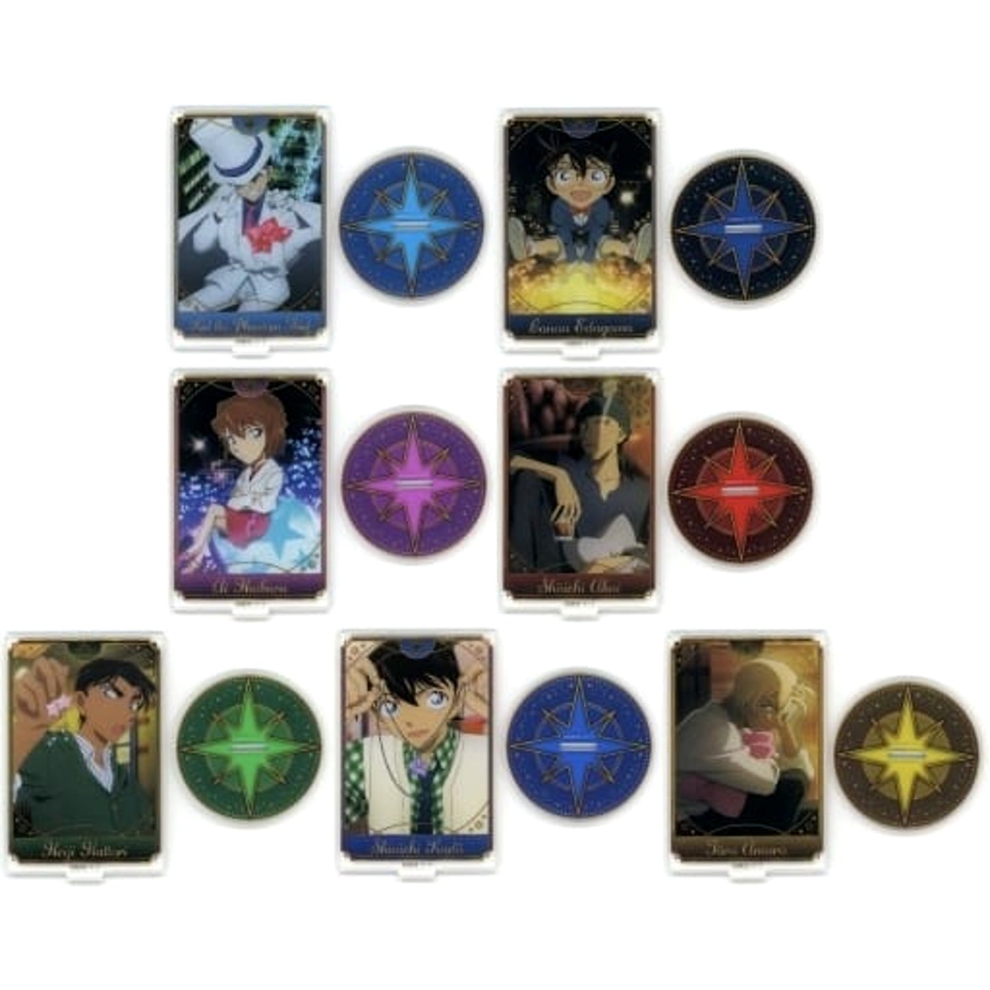 Detective Conan Kid the Phantom Thief & Others All 7 Types Set Sega Lucky Kuji Romantic Star Acrylic Stand Prize D Acrylic Stands [USED]