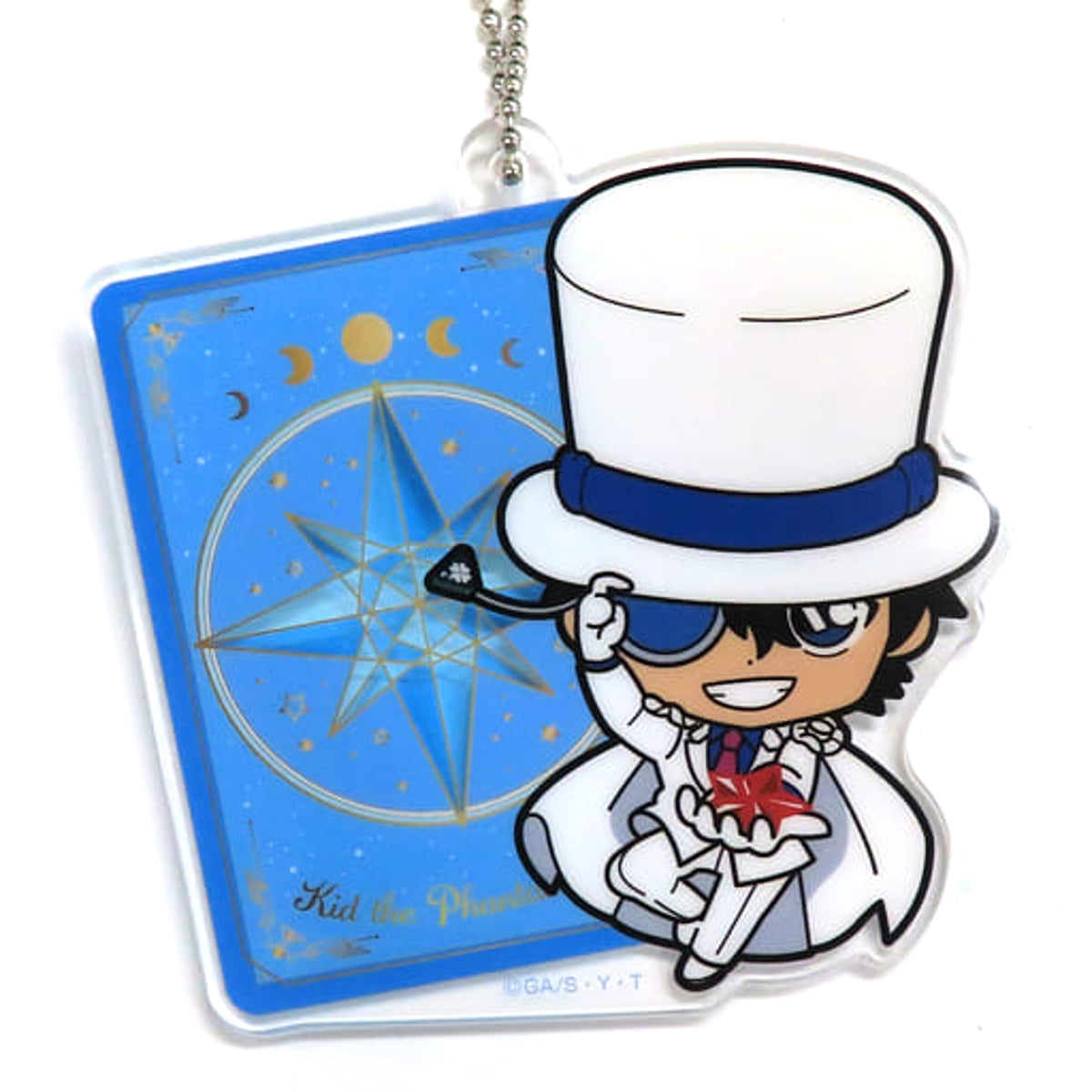 Detective Conan Kid the Phantom Thief Sega Lucky Kuji Romantic Star Acrylic Keychain Prize E [USED]