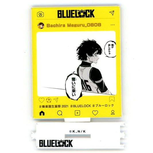 Meguru Bachira Birthday Acrylic Stand Blue Lock x PRINCESS CAFE [USED]