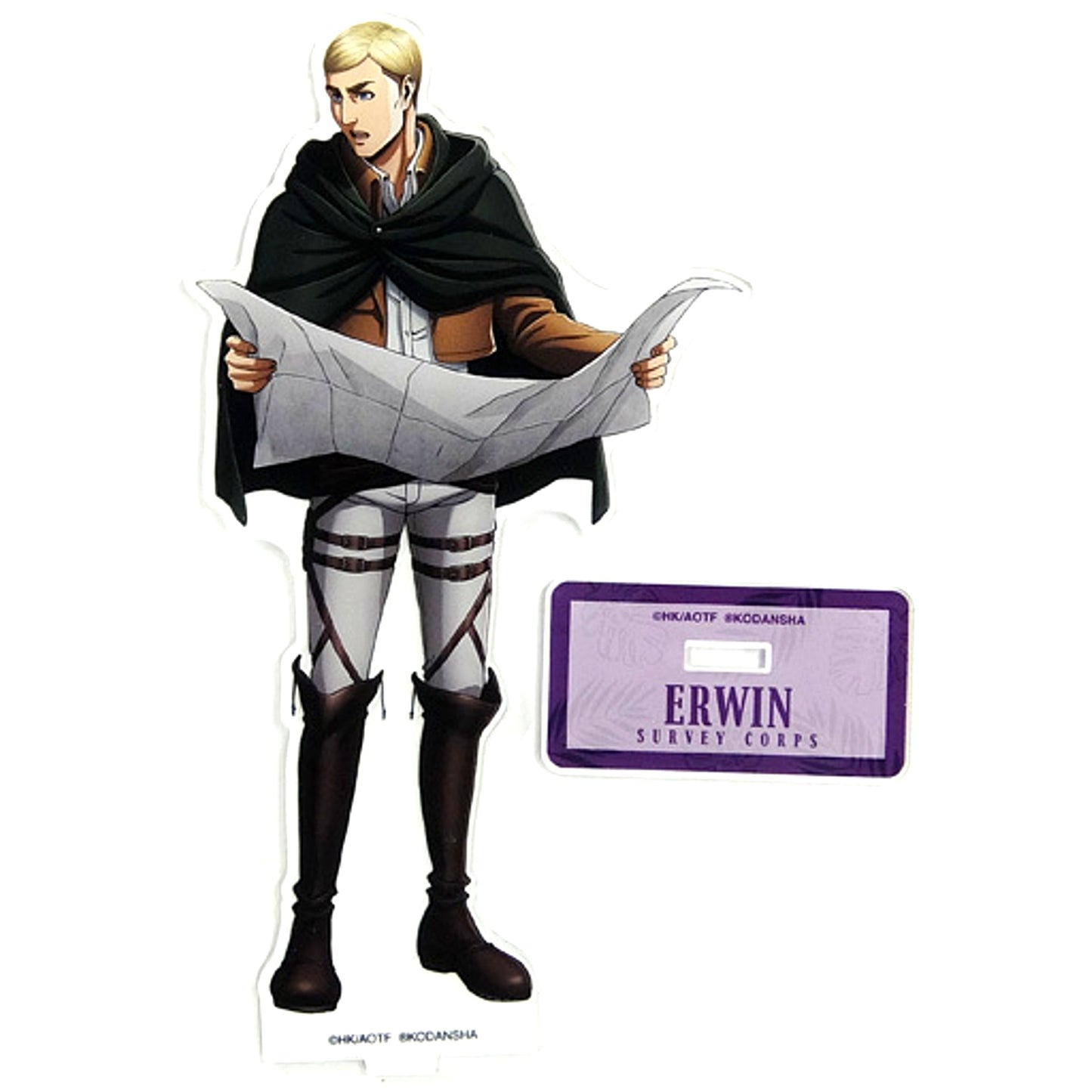 Erwin Smith Attack on Titan Drawn Illustration BIG Acrylic Stand [USED]