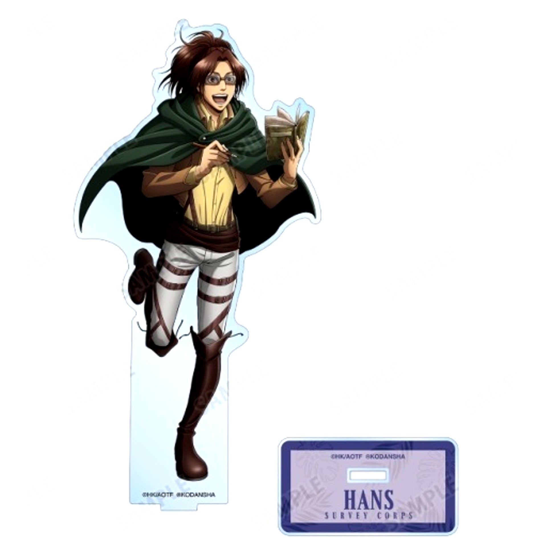 Hange Zoe Attack on Titan Drawn Illustration BIG Acrylic Stand [USED]