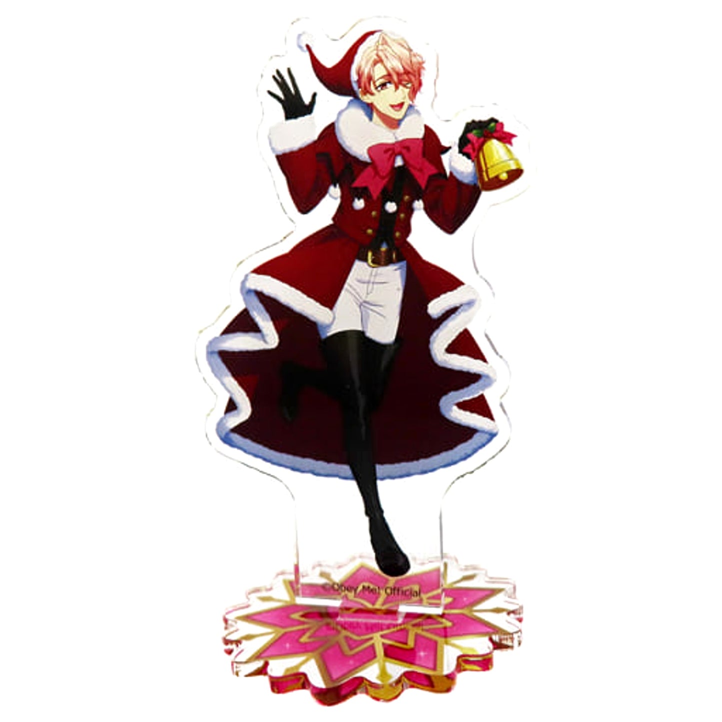 Obey Me! x mixx garden Collaboration Cafe Asmodeus Trading Acrylic Stand Devil's Night Christmas Acrylic Stands [USED]