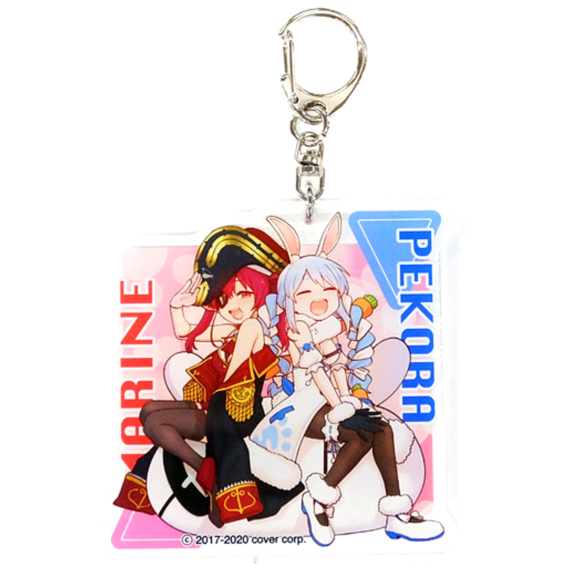 Houshou Marine & Usada Pekora Hololive Die-cut Acrylic Keychain MOLLY.ONLINE Collab Vol.2 [USED]